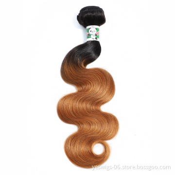 1b-33 Pre Colored Human Hair Body Wave Bundles Cuticle Aligned Virgin Ombre 1b-33 27 30 613 Blonde Peruvian Human Hair Extension